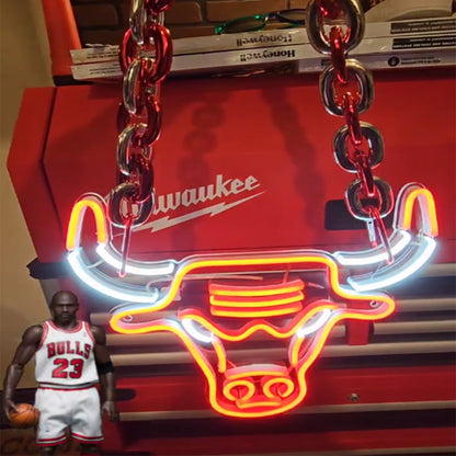 ”Neon sign for fans-Bulls“