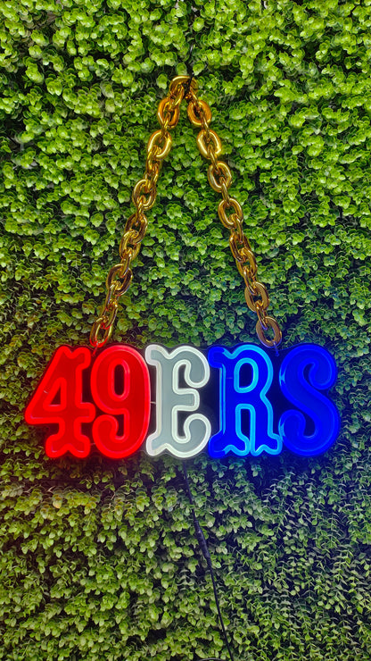 Make something different San Francisco 49ers big team logo signs LEO NEON SIGN