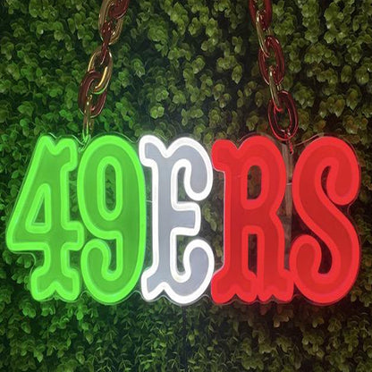 49ers Niner for life big team logo sign LEO NEON SIGN