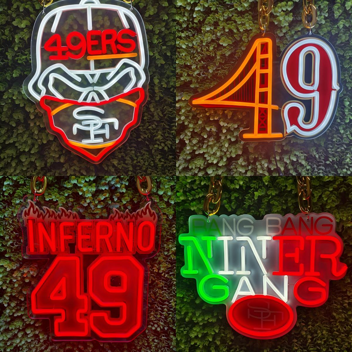Make something different San Francisco 49ers big team logo signs LEO NEON SIGN