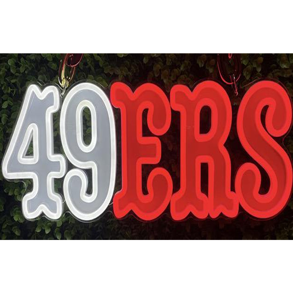 49ers Niner for life big team logo sign LEO NEON SIGN