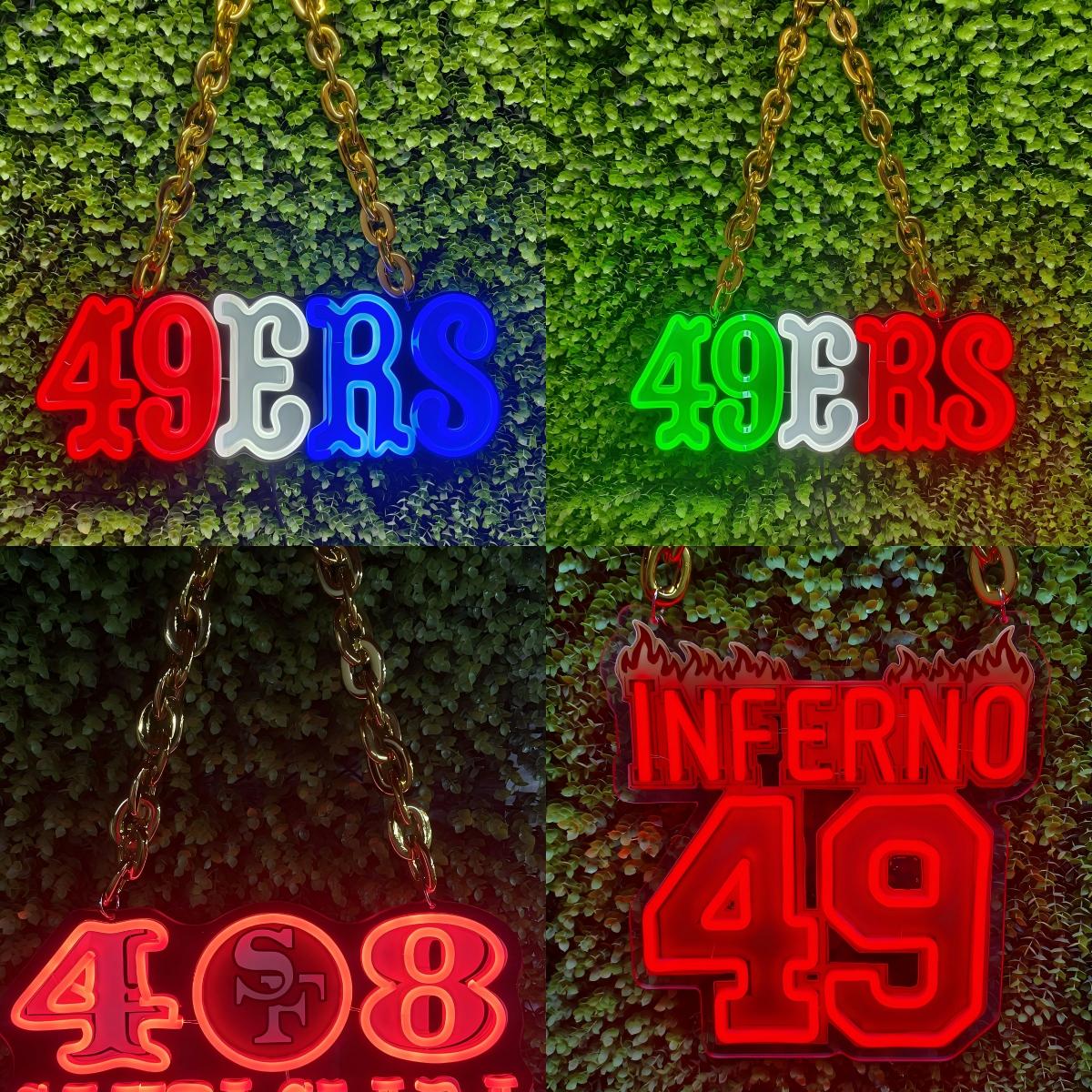 Make something different San Francisco 49ers big team logo signs LEO NEON SIGN