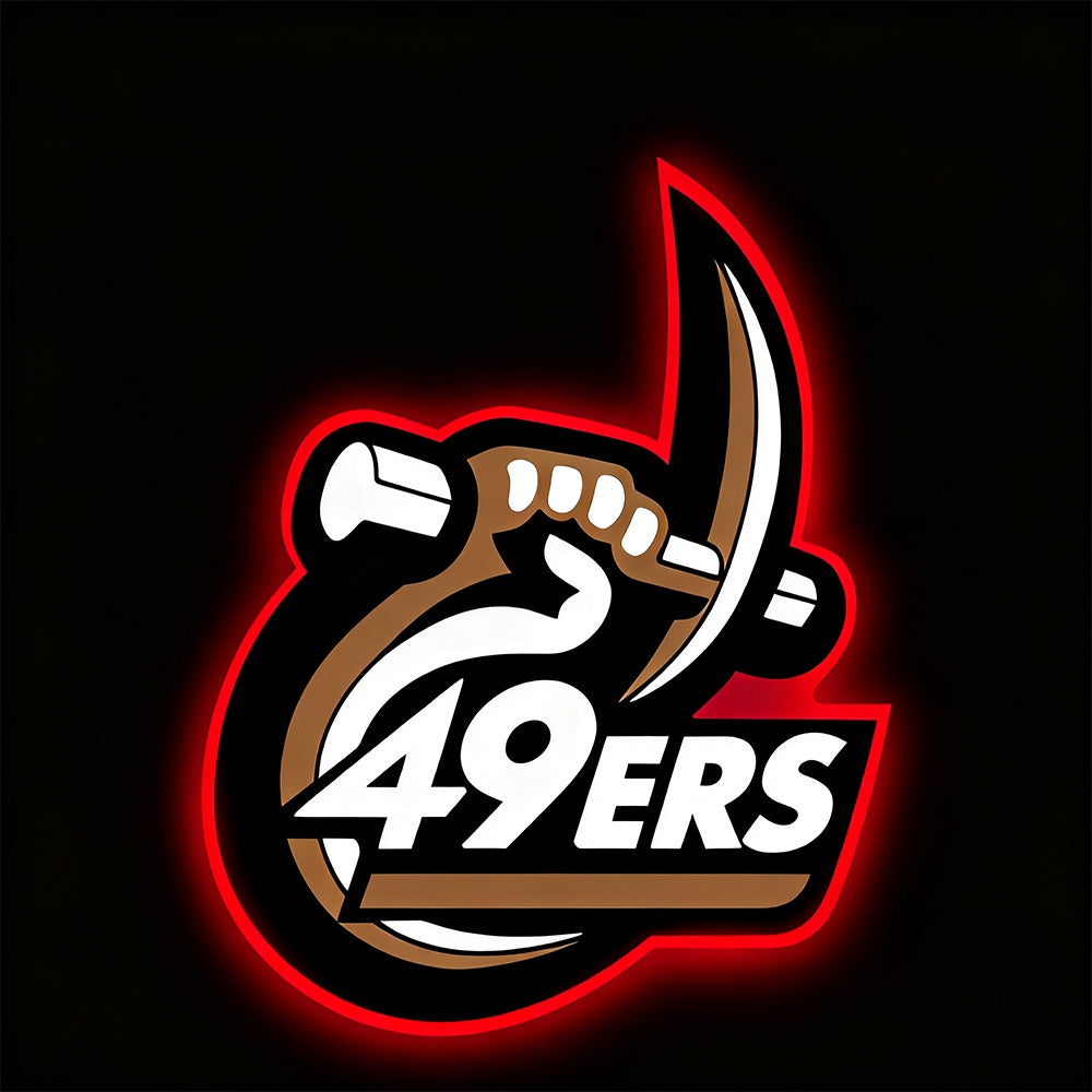 Personality Make it into Chain sign NFL 49ers Big team logo sign LEO NEON SIGN
