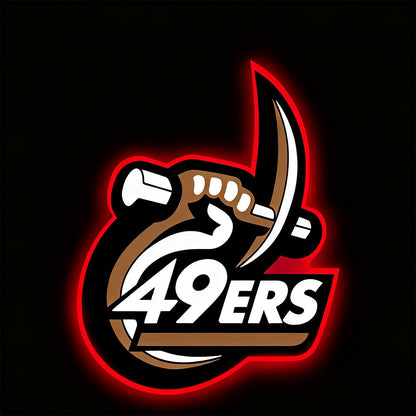 Personality Make it into Chain sign NFL 49ers Big team logo sign LEO NEON SIGN