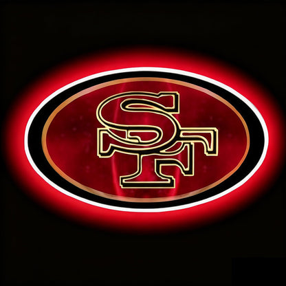 Personality Make it into Chain sign NFL 49ers Big team logo sign LEO NEON SIGN