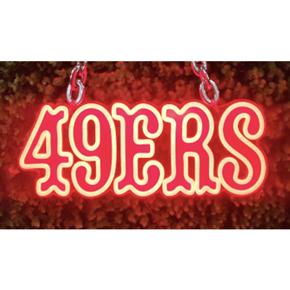 49ers Niner for life big team logo sign LEO NEON SIGN