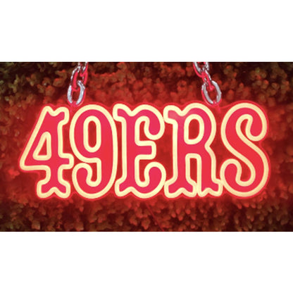 49ers Niner for life big team logo sign LEO NEON SIGN