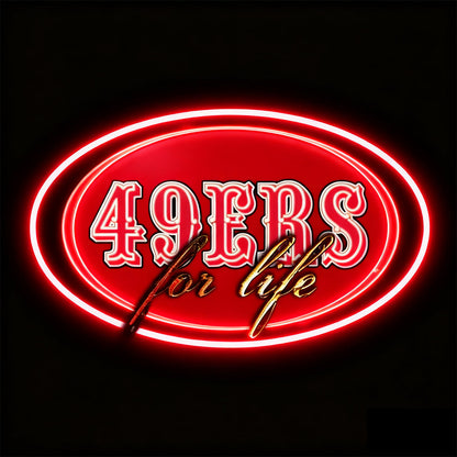 New type make it into sign team big logo chains LEO NEON SIGN