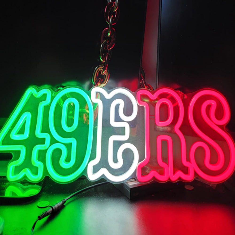 49ers Niner for life big team logo sign LEO NEON SIGN