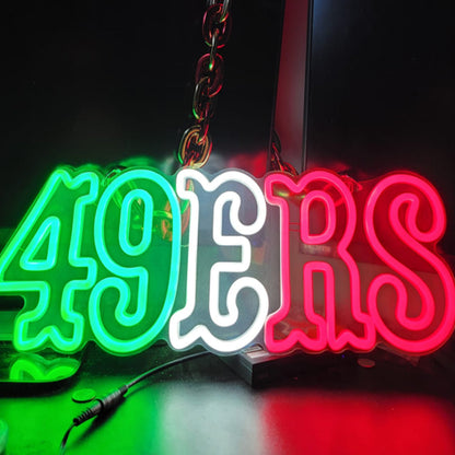 49ers Niner for life big team logo sign LEO NEON SIGN