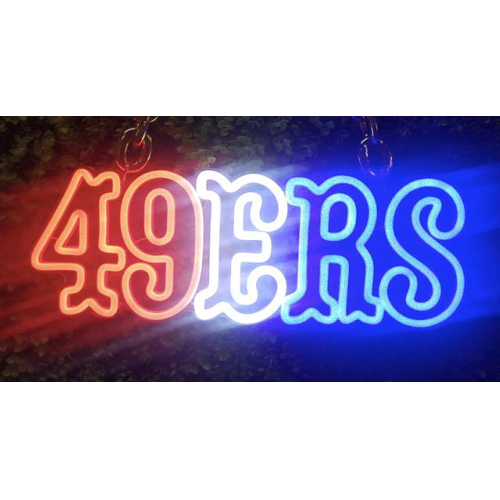 49ers Niner for life big team logo sign LEO NEON SIGN