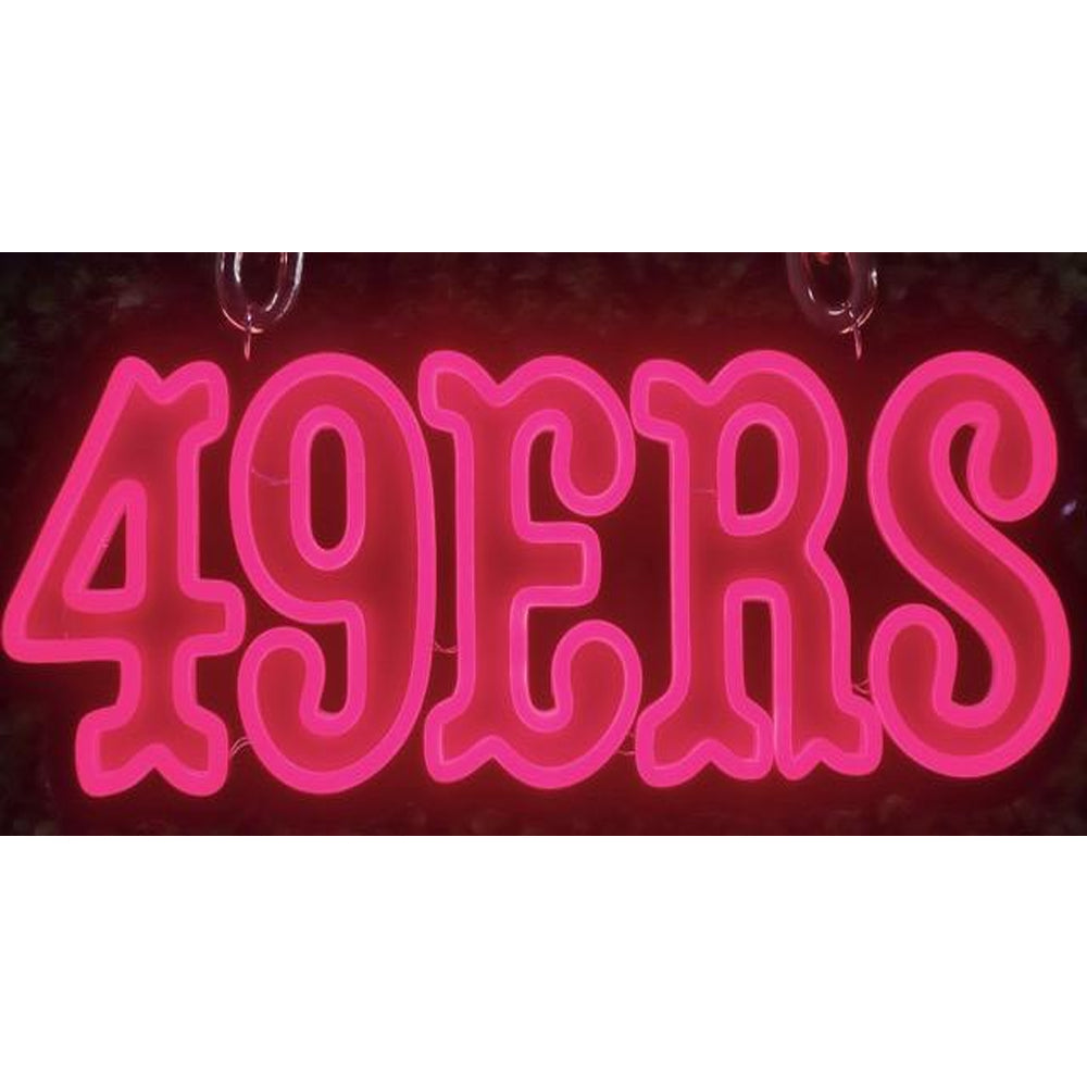 49ers Niner for life big team logo sign LEO NEON SIGN