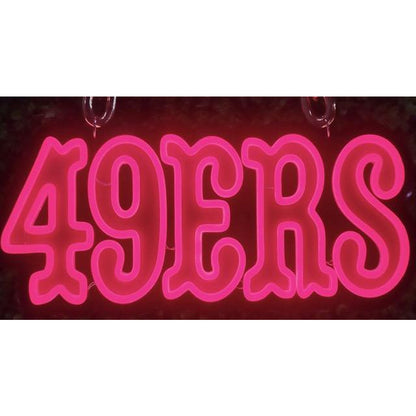 49ers Niner for life big team logo sign LEO NEON SIGN