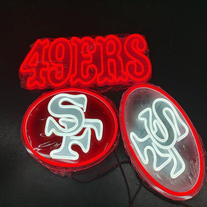 American football bang bang gang Niners for life no moq including shipping LEO NEON SIGN