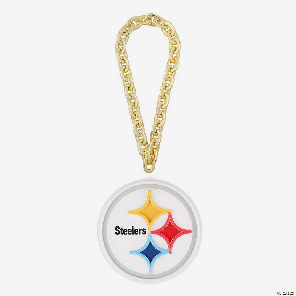 American football UV printed Pittsburgh Steelers Neon Light Up Big Logo Chain LEO NEON SIGN
