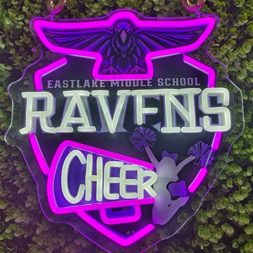 American football Baltimore Ravens led neon sign chain football team big logo chains for your spirit