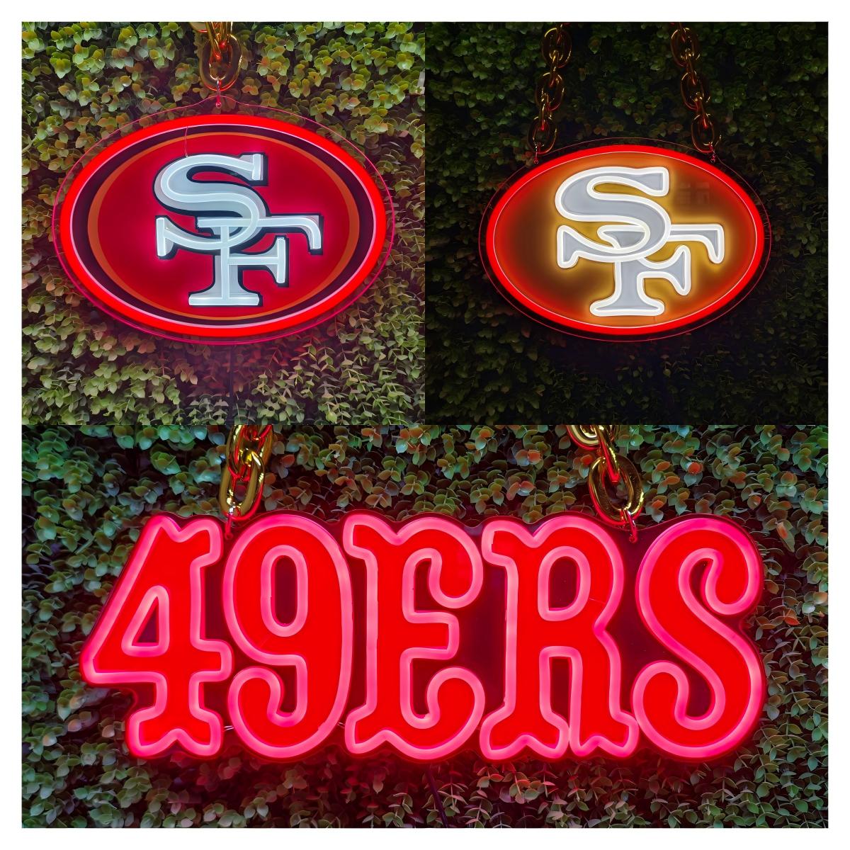 20% off NFL 49ers Niners Big logo sign Bundles for your team soul LEO NEON SIGN