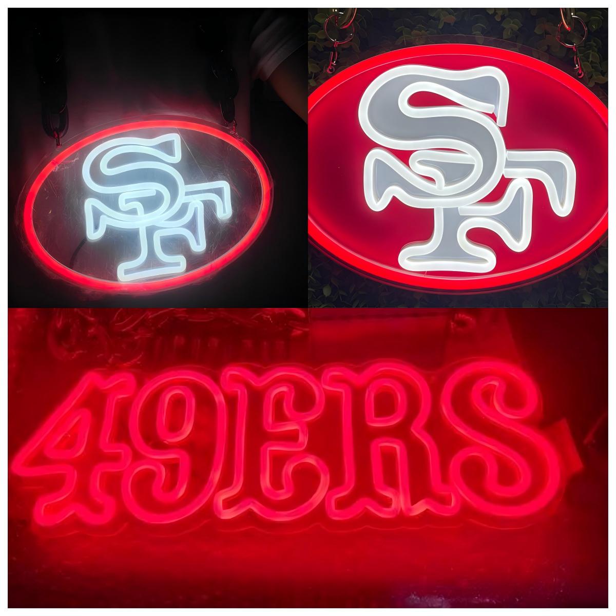 20% off NFL 49ers Niners Big logo sign Bundles for your team soul LEO NEON SIGN