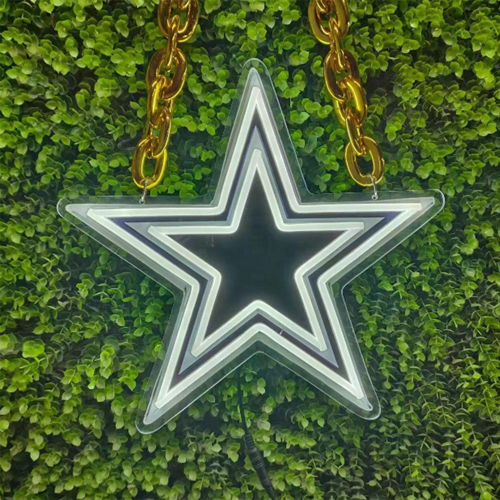 Dallas Cowboys Big team logo chains sign LEO NEON SIGN