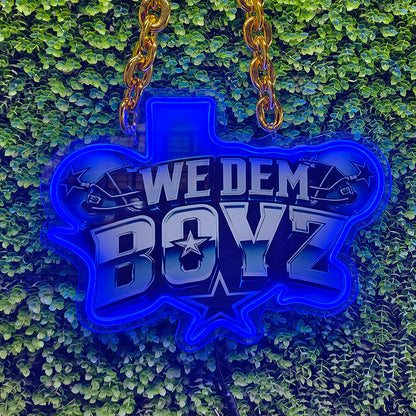 Dallas Cowboys Big team logo chains sign LEO NEON SIGN