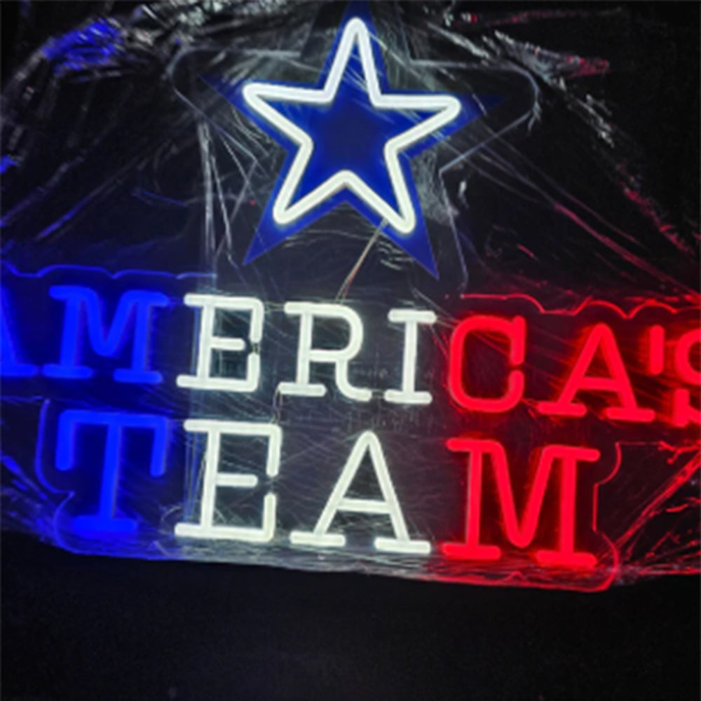 Dallas Cowboys Big team logo chains sign LEO NEON SIGN