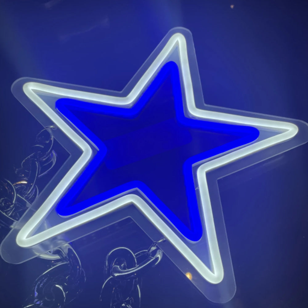 Dallas Cowboys Big team logo chains sign LEO NEON SIGN