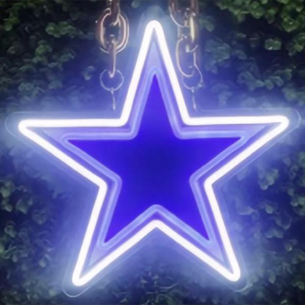Dallas Cowboys Big team logo chains sign LEO NEON SIGN