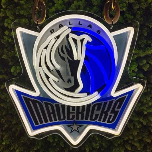 Dallas Fans Exclusive American Big Four Leagues big logo lighting up sign including chains