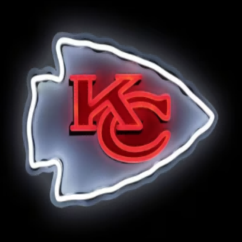 Kansas City Fans Exclusive American Big Four Leagues big logo lighting up sign including chains LEO NEON SIGN