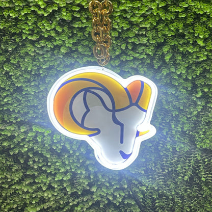 Los angeles Rams Big team logo chains sign LEO NEON SIGN