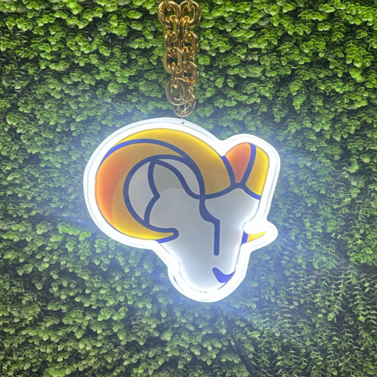 Los angeles Rams Big team logo chains sign LEO NEON SIGN