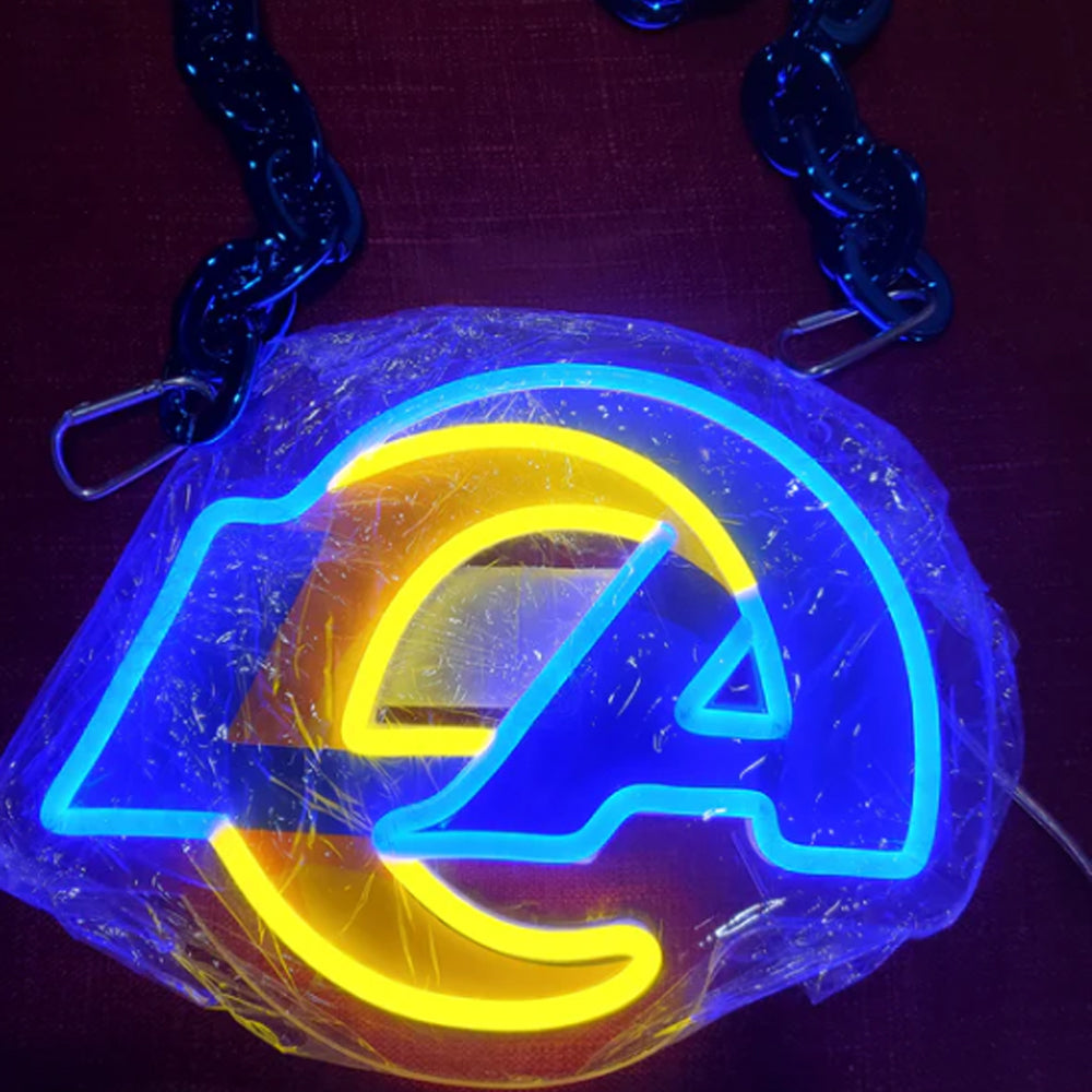 Los angeles Rams Big team logo chains sign LEO NEON SIGN