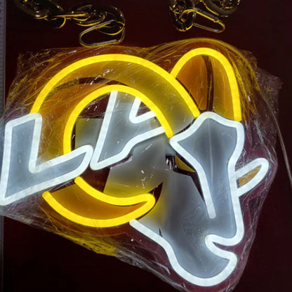 Los angeles Rams Big team logo chains sign LEO NEON SIGN