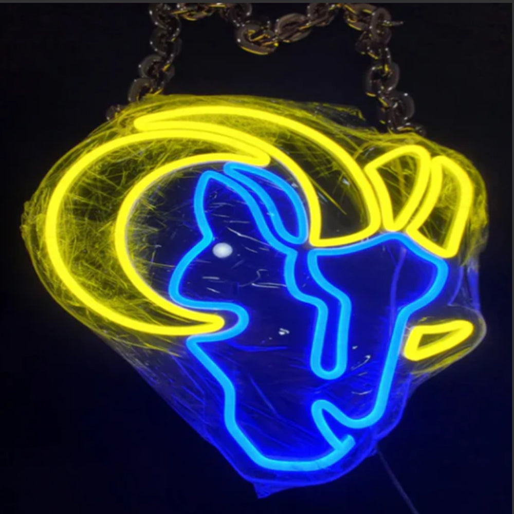 Los angeles Rams Big team logo chains sign LEO NEON SIGN