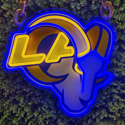 Los angeles Rams Big team logo chains sign LEO NEON SIGN