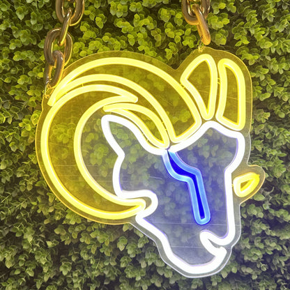 Los angeles Rams Big team logo chains sign LEO NEON SIGN