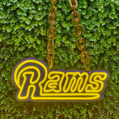 Los angeles Rams Big team logo chains sign LEO NEON SIGN