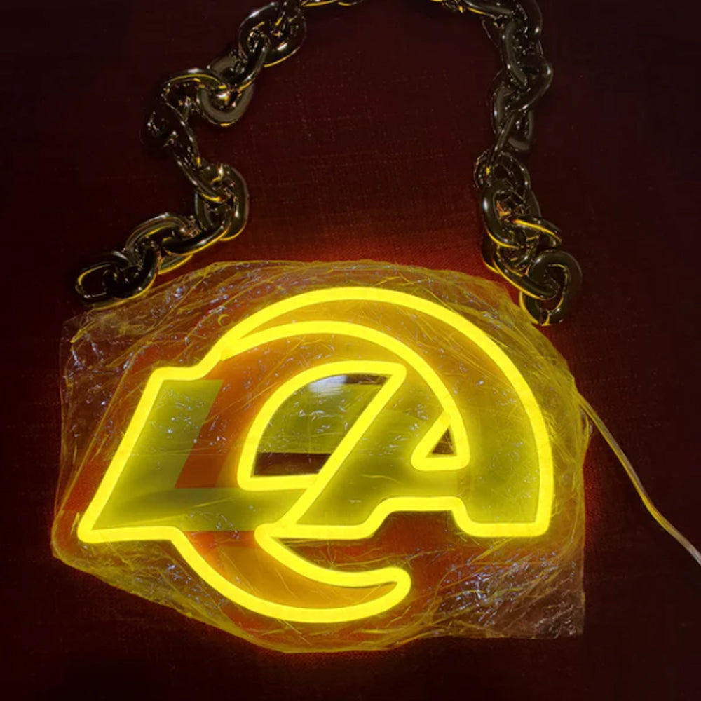 Los angeles Rams Big team logo chains sign LEO NEON SIGN