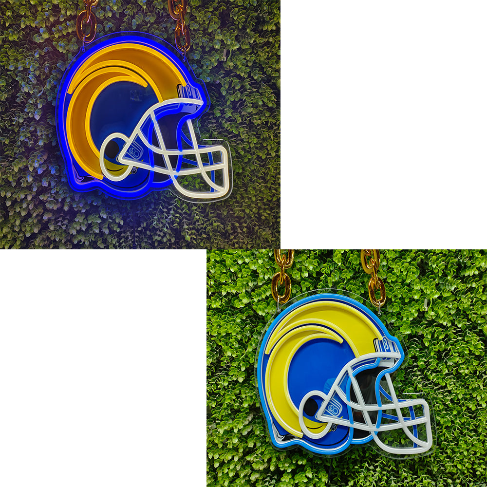 New types helmet NFL American football led neon chains sign for your super hero team