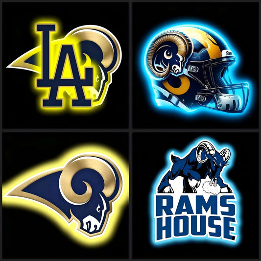 Personality Make it into Chain sign NFL Los Angeles Rams Big team logo sign LEO NEON SIGN