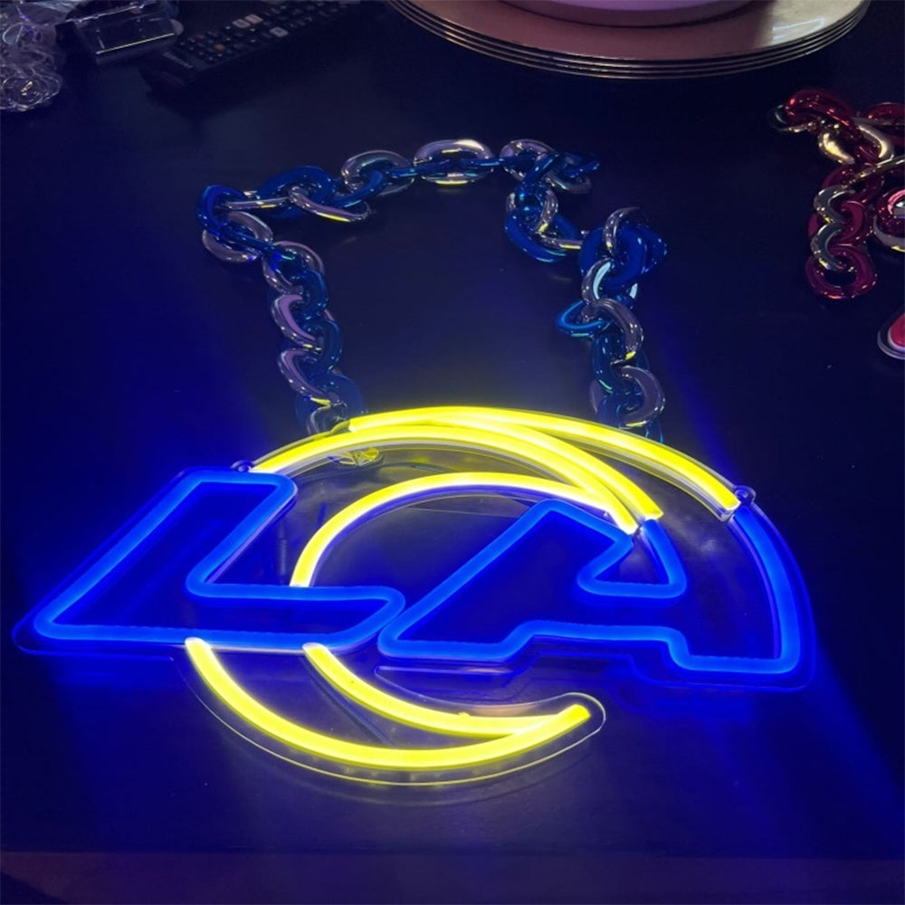 Excellent Los Angeles Rams Football Chains for fans – Leo neon sign