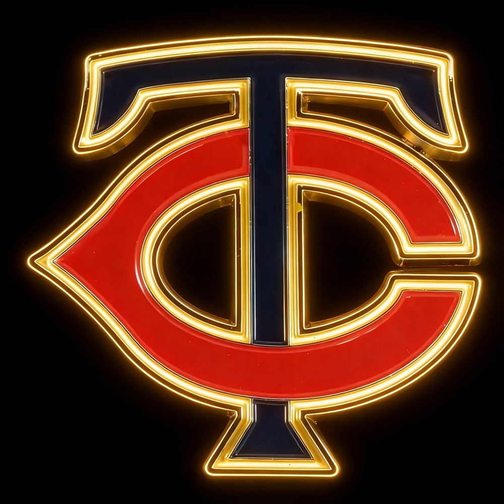 USA MLB Minnesota Twins led lighting up sign LEO NEON SIGN