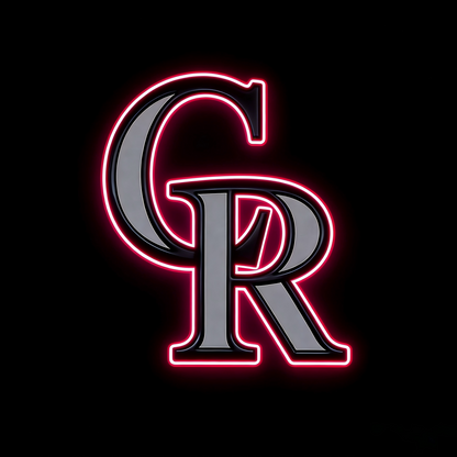 USA MLB Colorado Rockies led lighting up sign LEO NEON SIGN