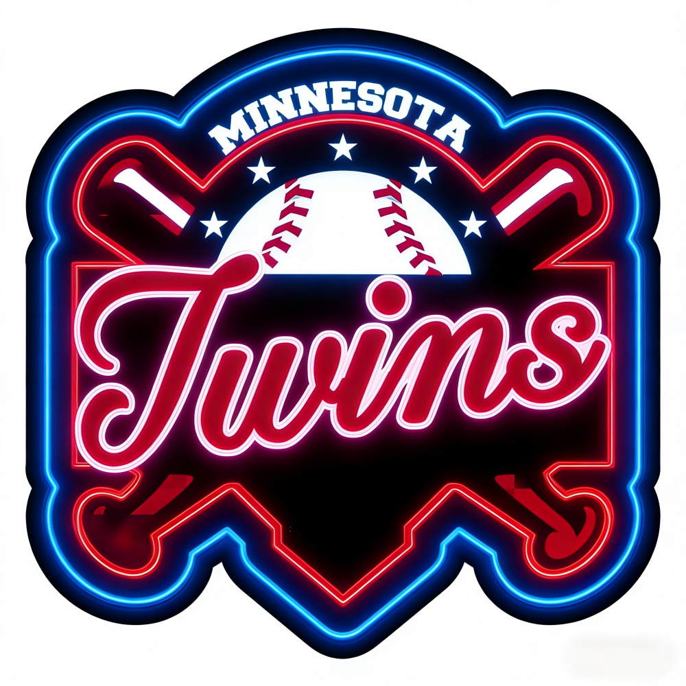 USA MLB Minnesota Twins led lighting up sign LEO NEON SIGN