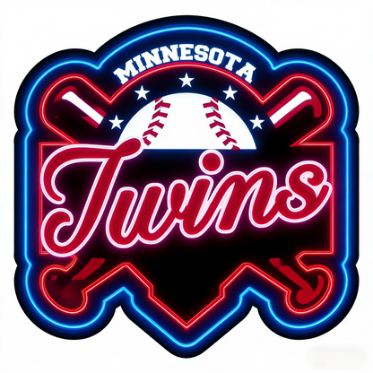 USA MLB Minnesota Twins led lighting up sign LEO NEON SIGN