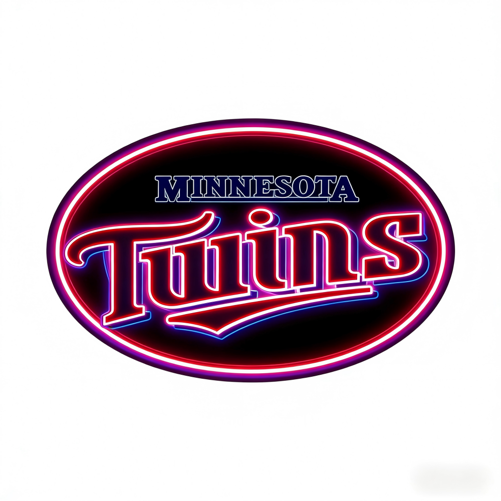 USA MLB Minnesota Twins led lighting up sign LEO NEON SIGN