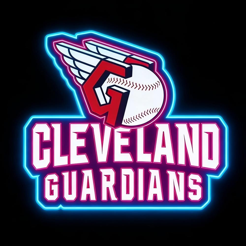 USA MLB Cleveland Guardians led lighting up sign LEO NEON SIGN