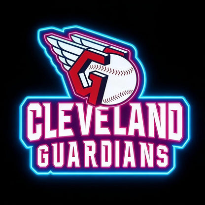 USA MLB Cleveland Guardians led lighting up sign LEO NEON SIGN
