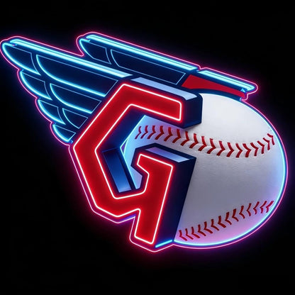 USA MLB Cleveland Guardians led lighting up sign LEO NEON SIGN