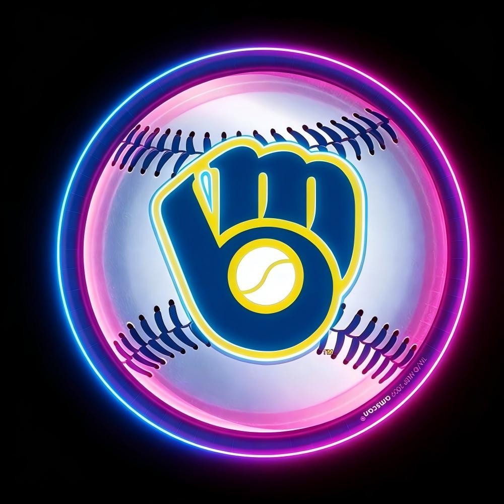 USA MLB Milwaukee Brewers led lighting up sign LEO NEON SIGN